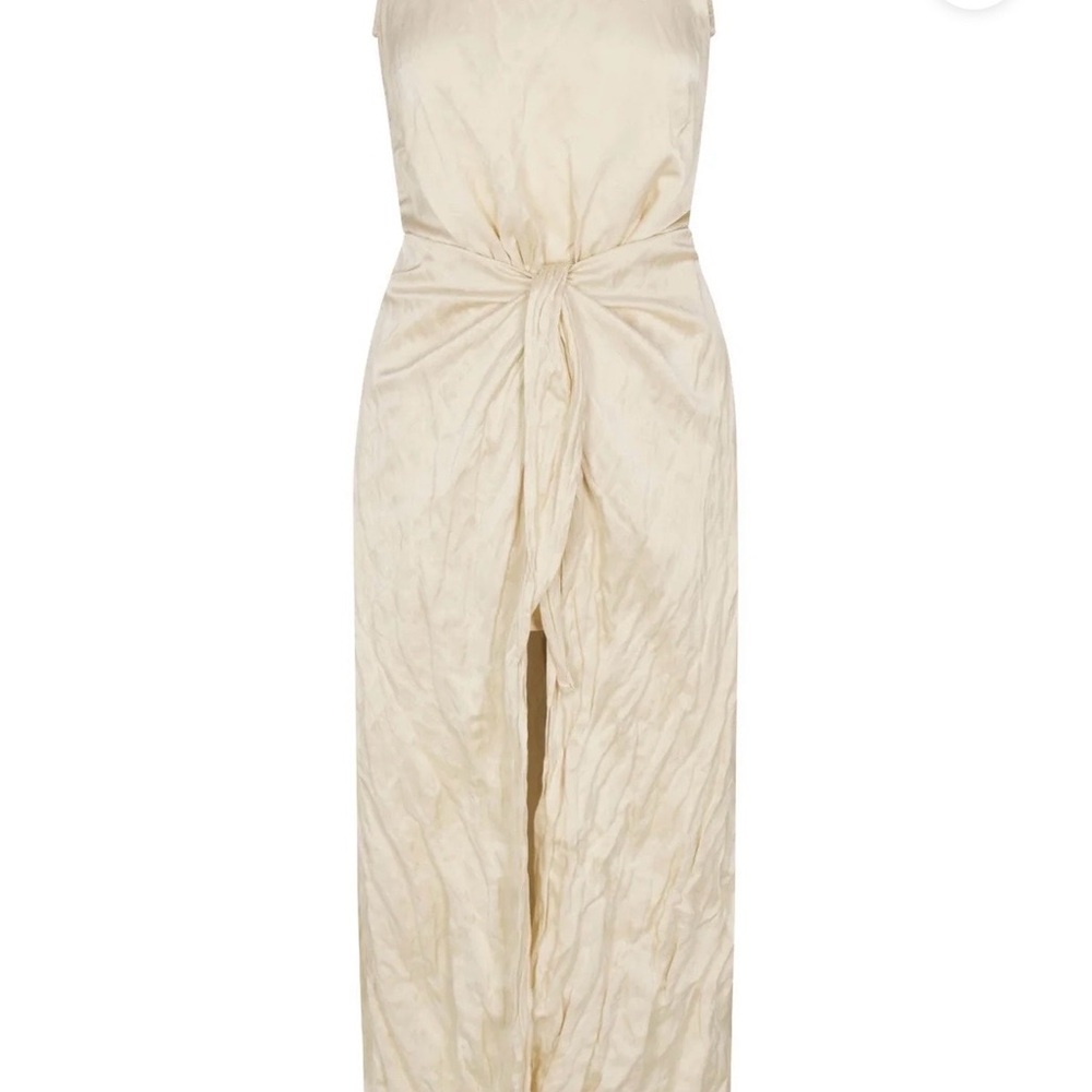 Elegant Cream High Low Dress